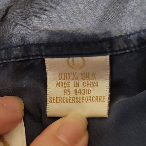 Summa silk men's short sleeve button up shirt - Picture 4 of 5